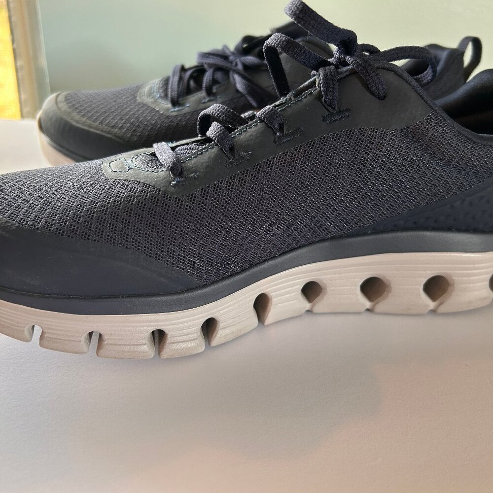 Skechers GoWalk Glide Step Flex Navy Sneakers | Men’s 9 Wide | Memory Foam